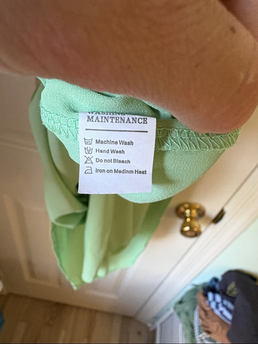 Light Green Spaghetti Strap Madi Dress - Picture 6 of 9